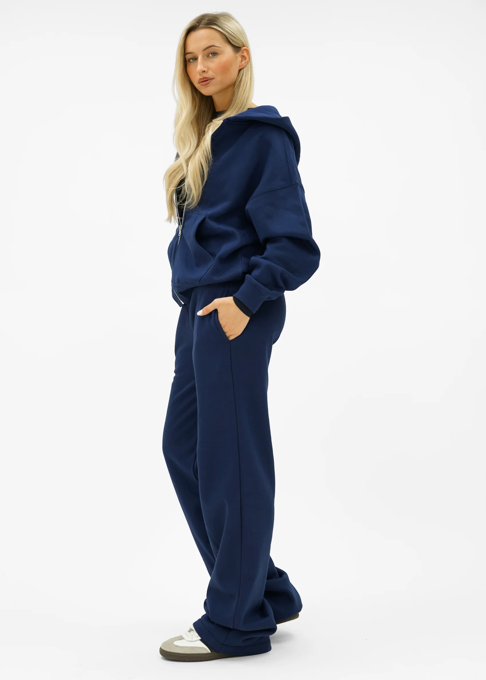 Low/mid waist jogger pants night blue (tall) - Image 4