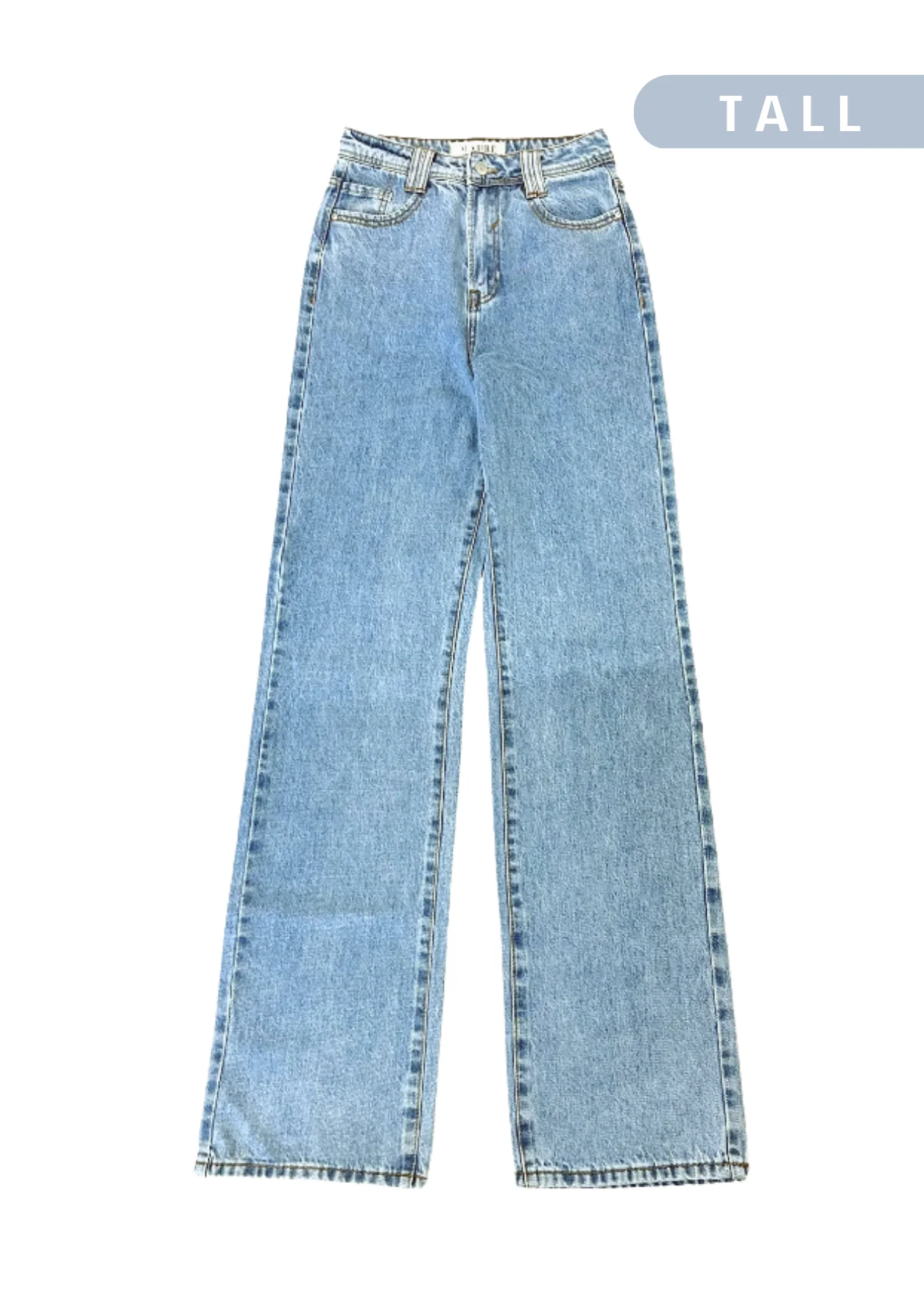 High waist straight leg jeans 90's dark blue (TALL) - Image 14