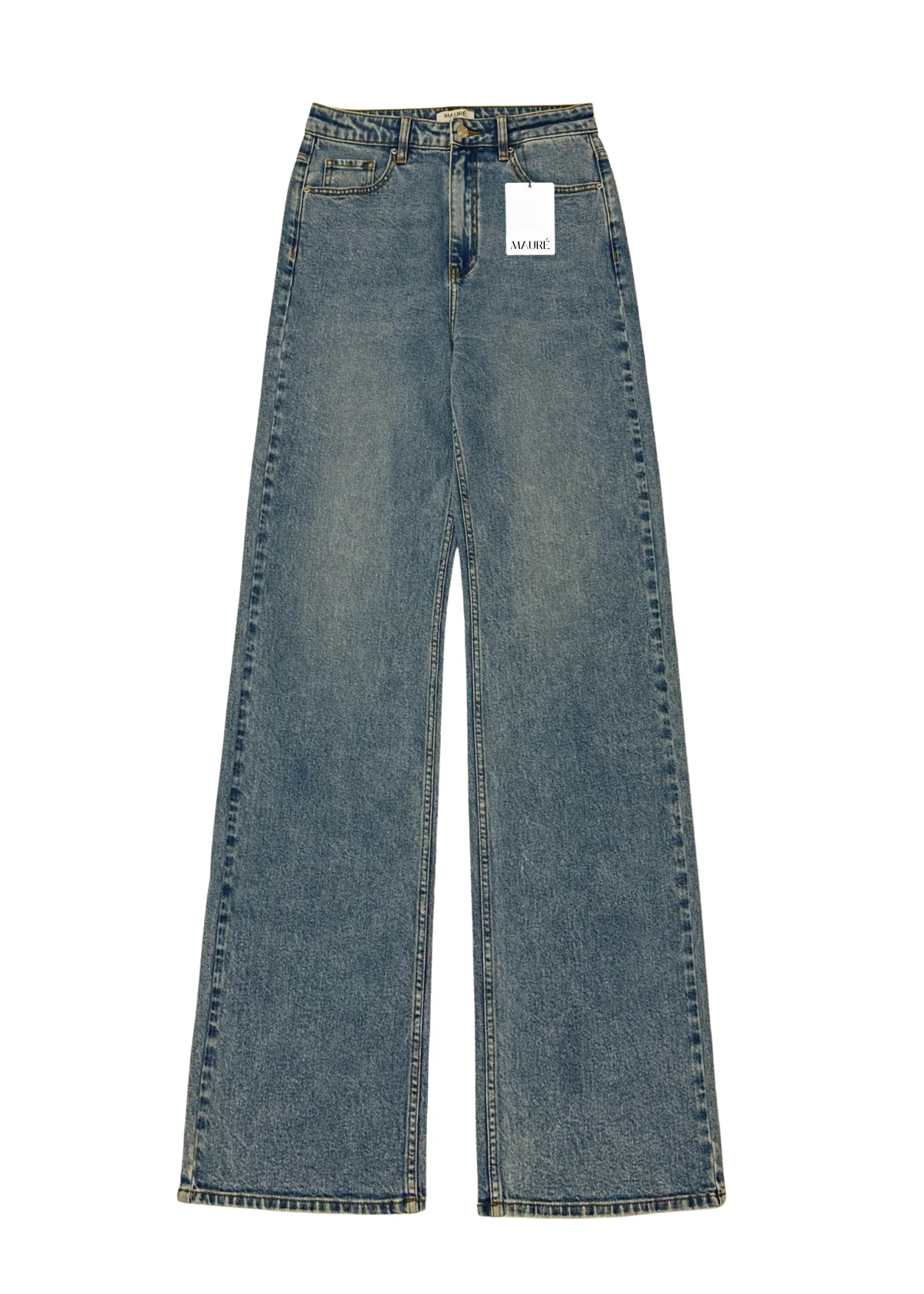 High waist wide leg jeans vintage blue (tall) - Image 10