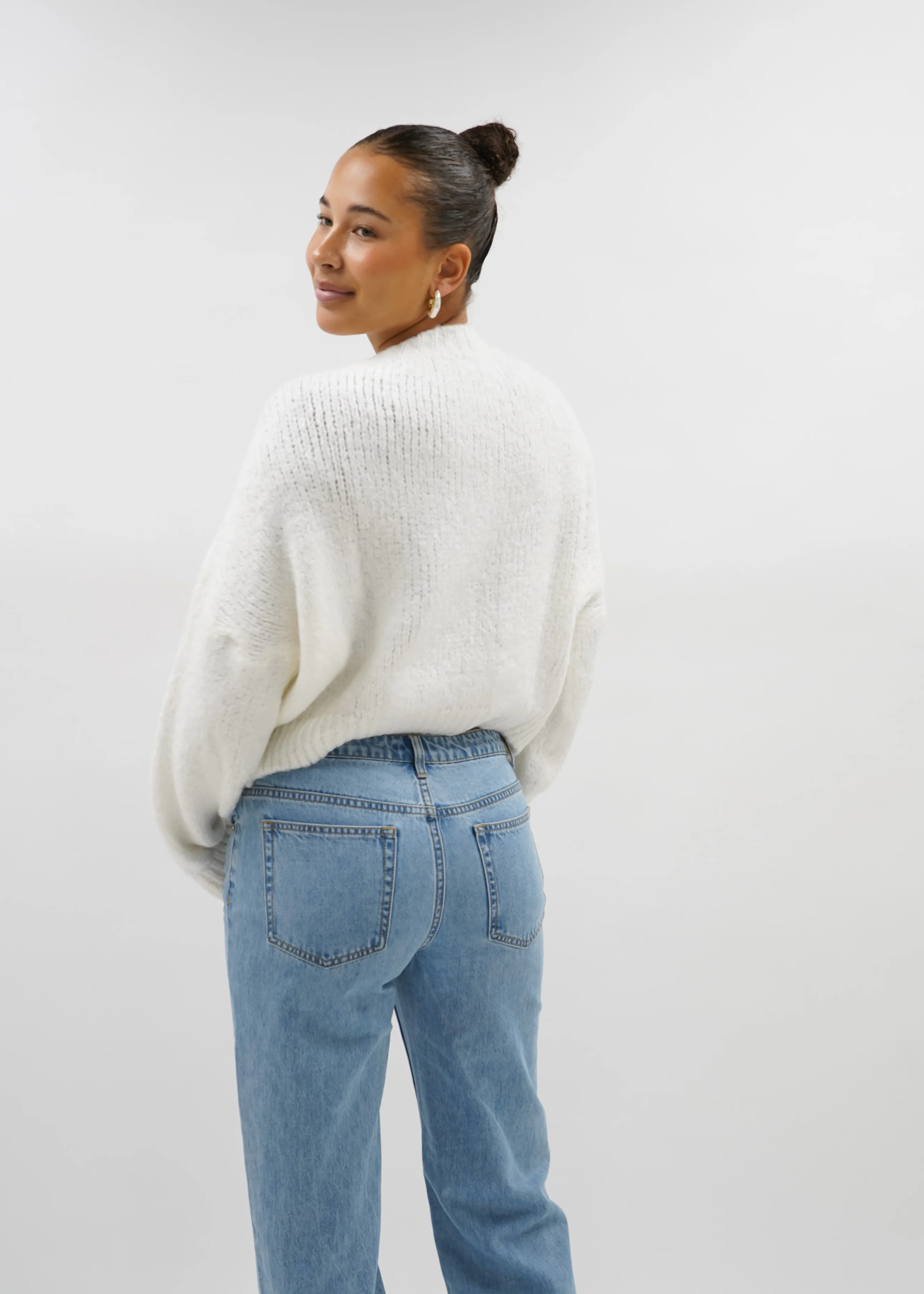 Knitted sweater off-white (tall) - Image 6