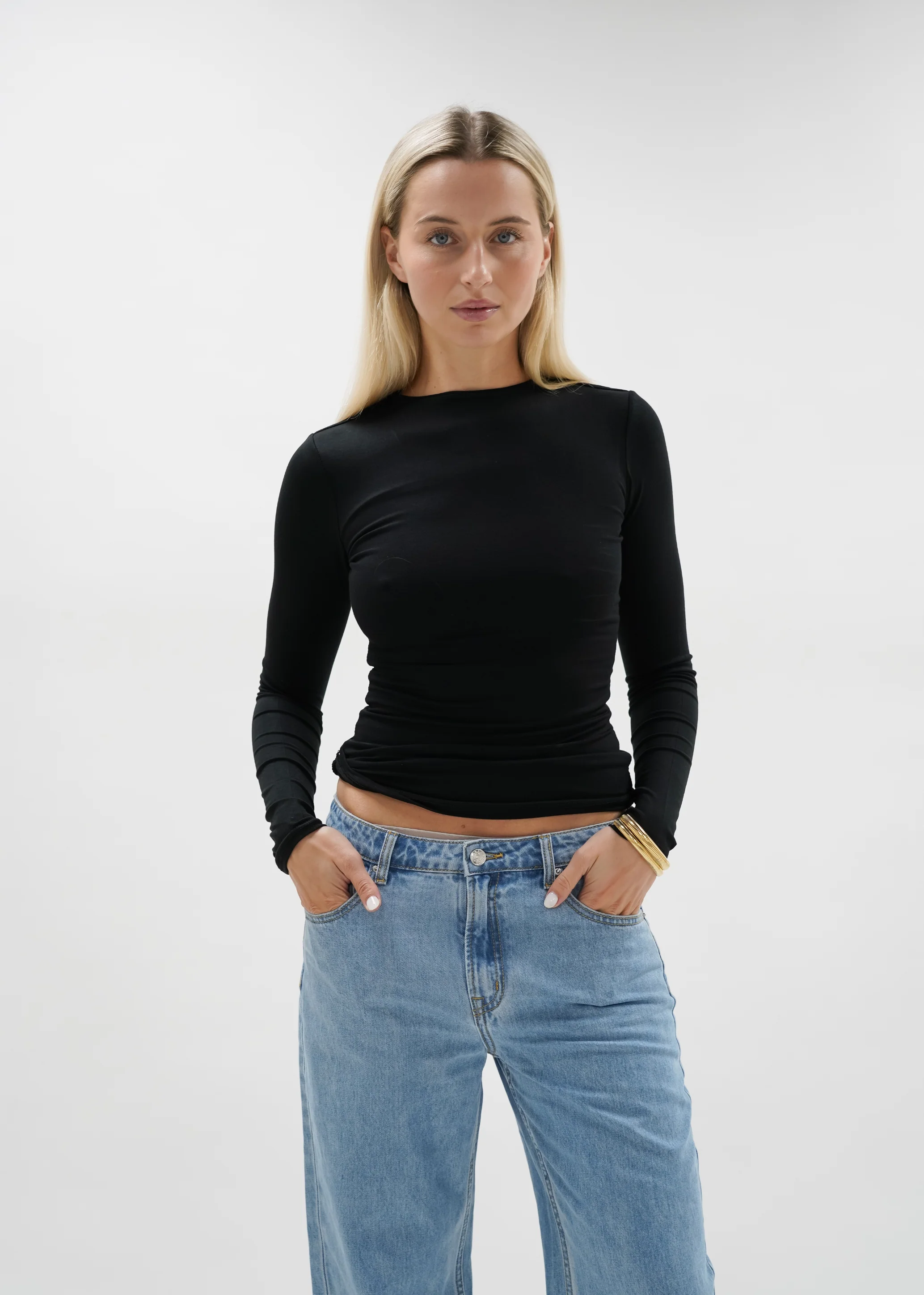 Long sleeve top long black (tall) - Image 10