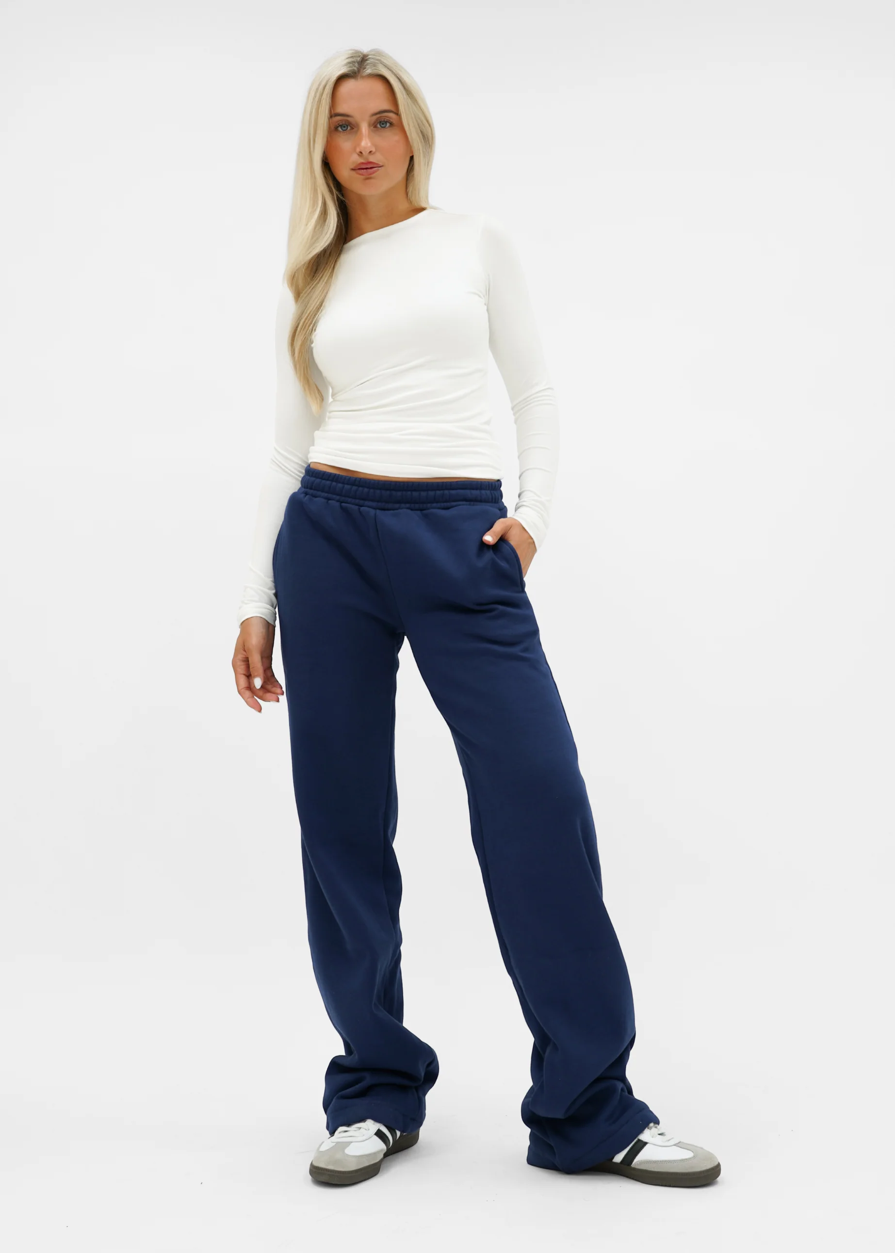 Low/mid waist jogger pants night blue (tall) - Image 3