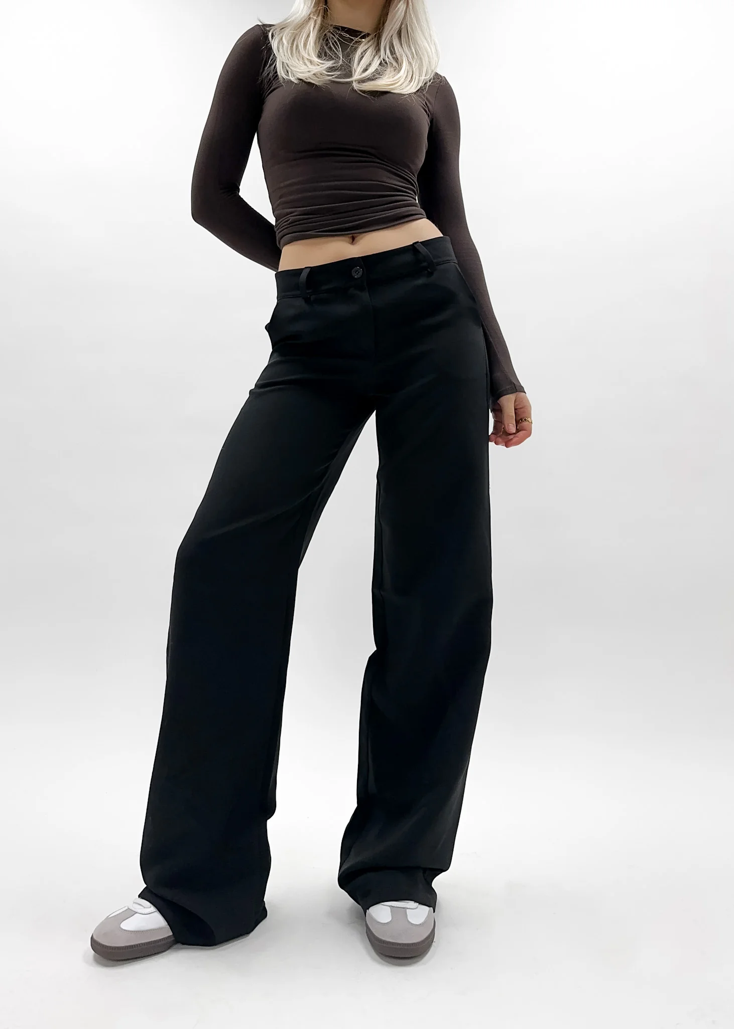 Low/mid waist pants casual black (regular) - Image 6
