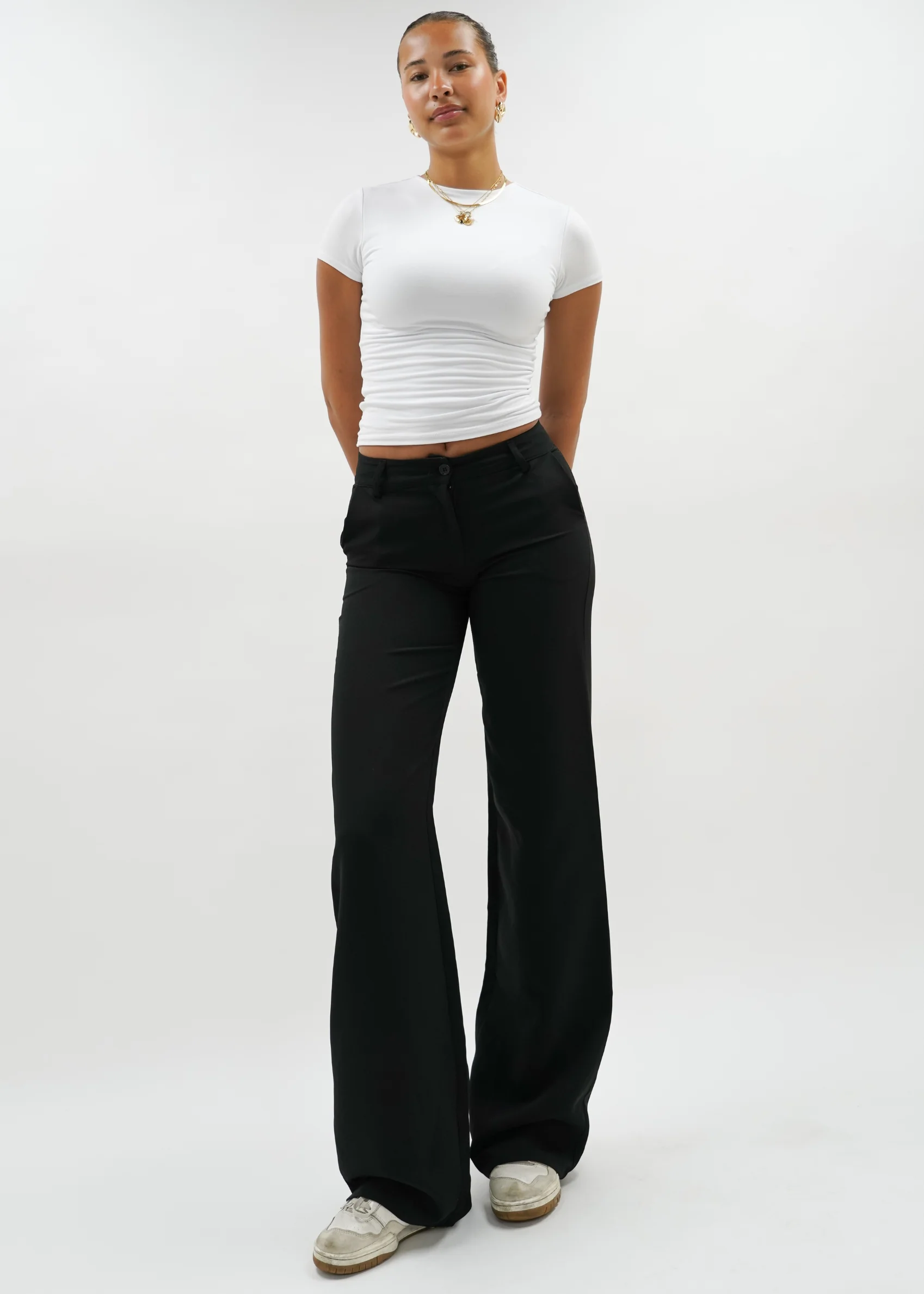 Low/mid waist pants casual black (tall) - Image 11