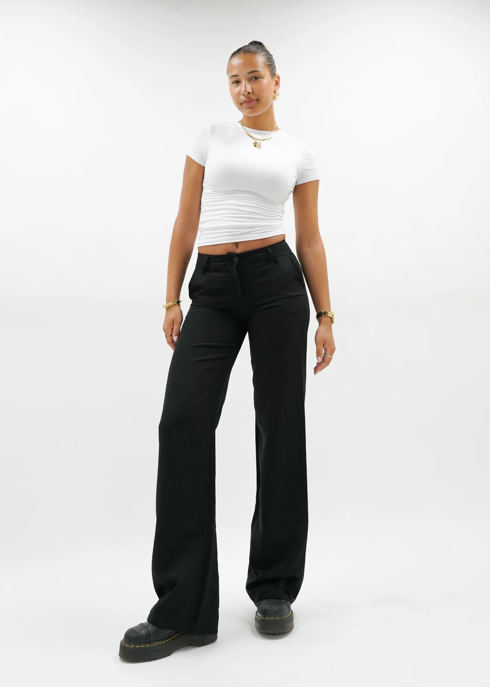 Low/mid waist pants casual black (tall) - Image 8