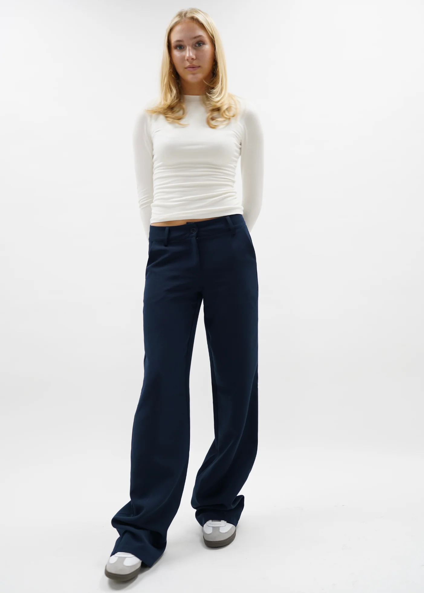 Low/mid waist pants casual night blue (regular) - Image 18