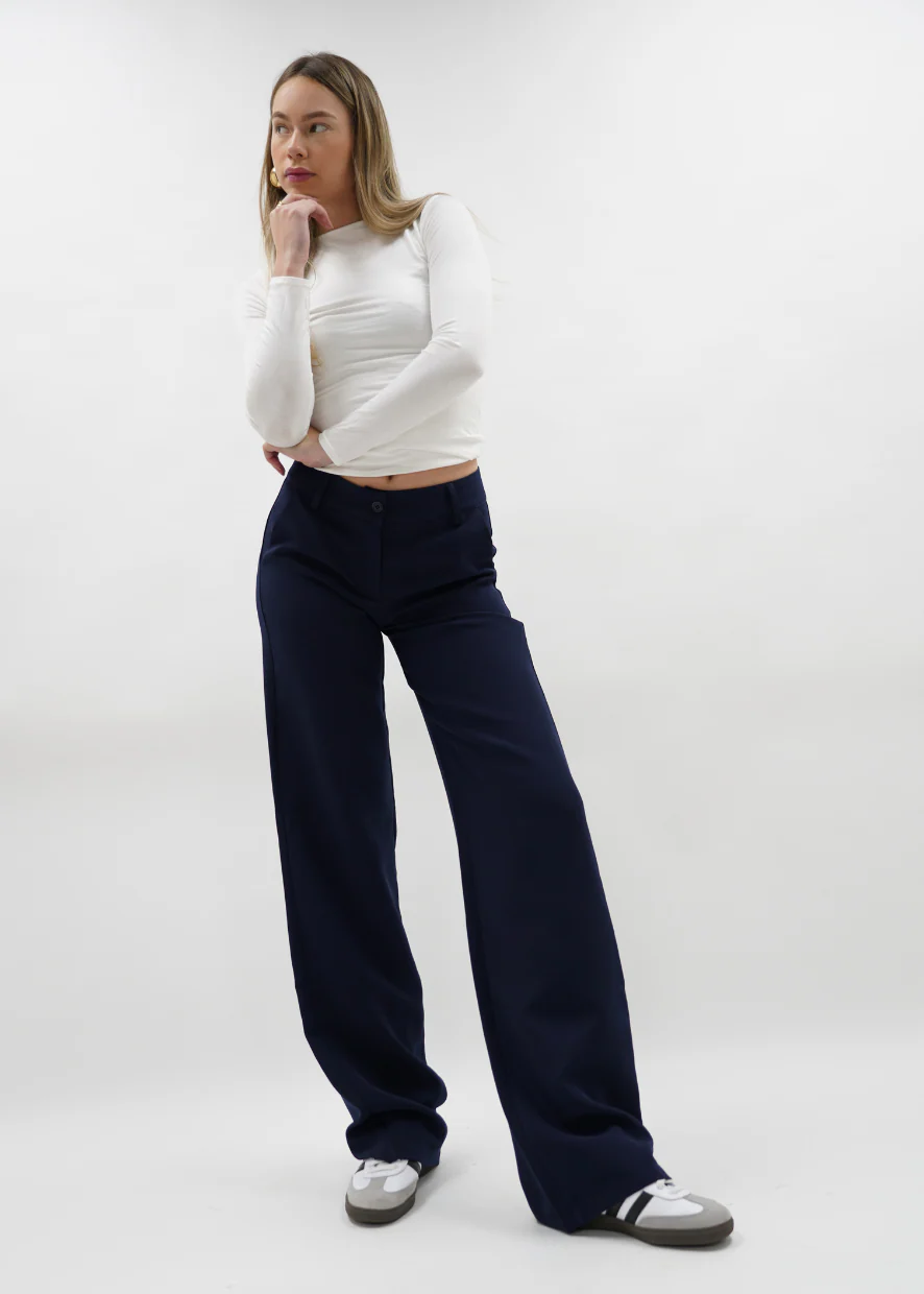 Low/mid waist pants casual night blue (regular) - Image 21