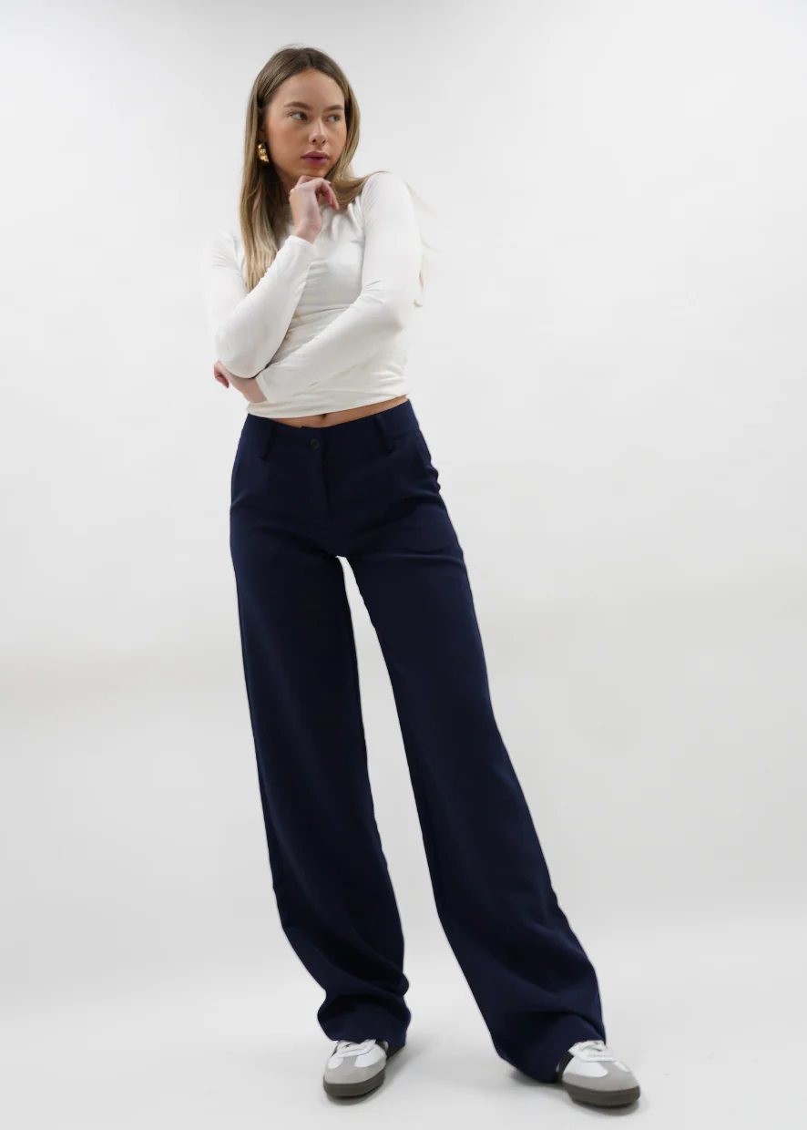 Low/mid waist pants casual night blue (regular) - Image 22