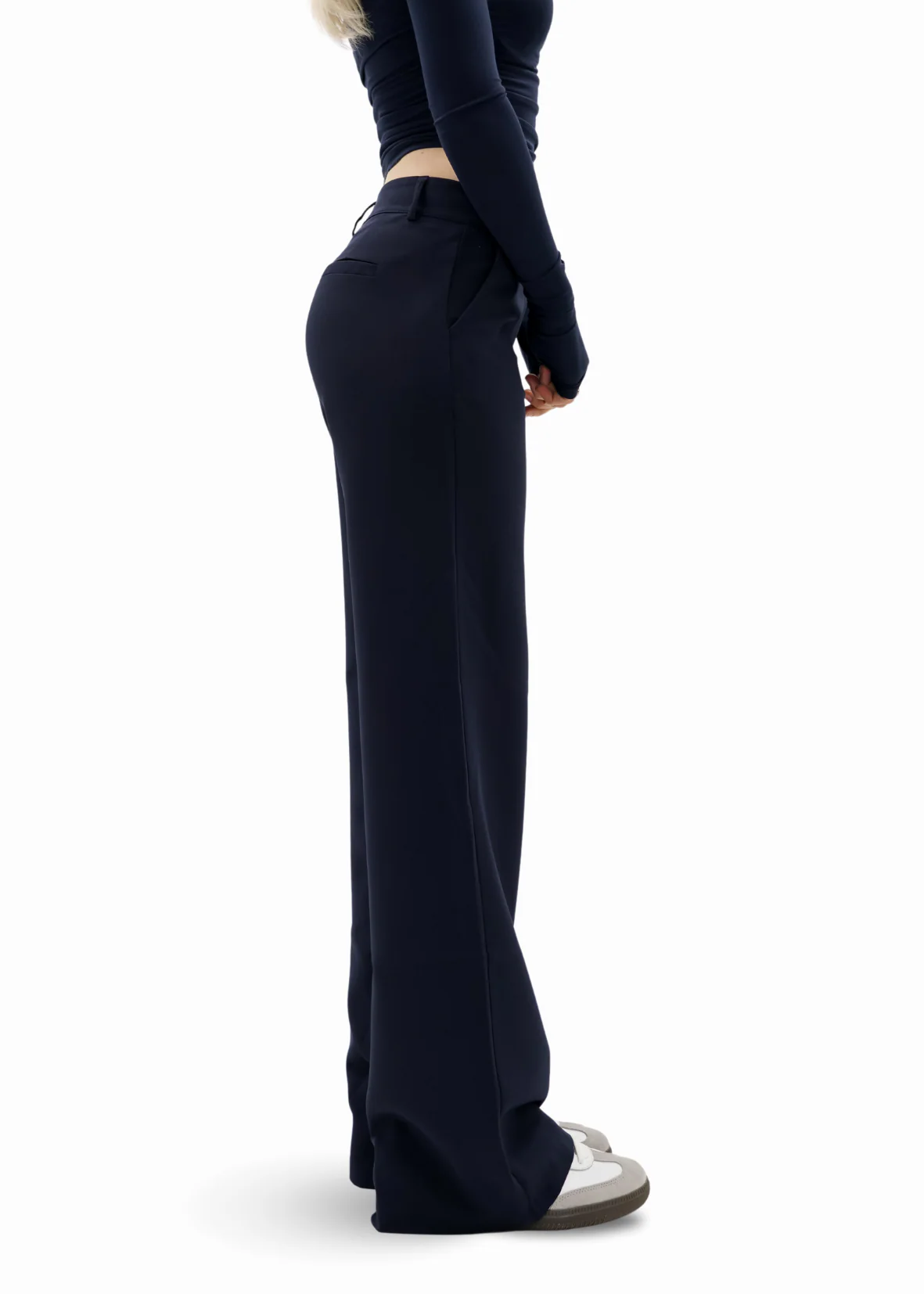 Low/mid waist pants casual night blue (regular) - Image 5