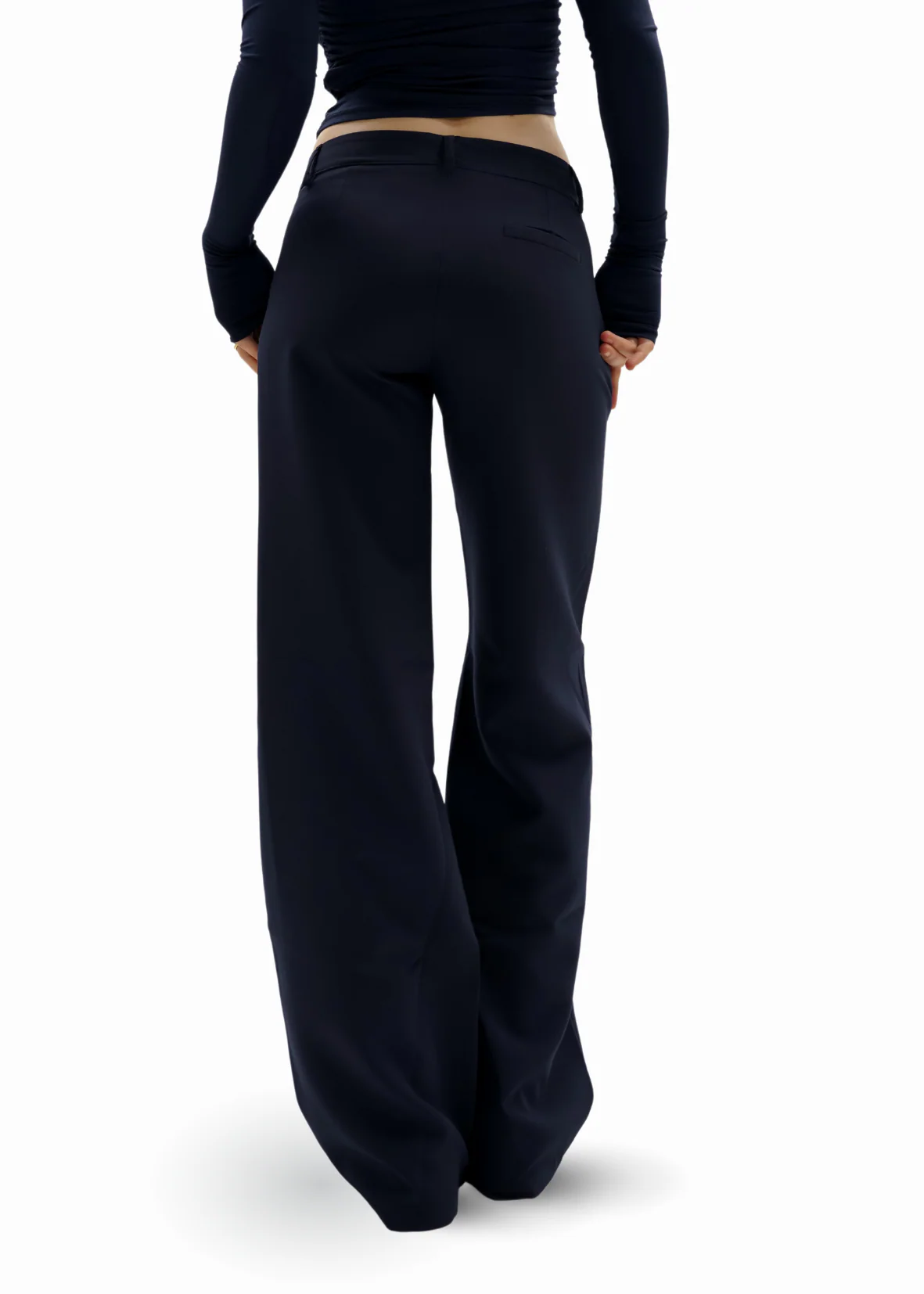 Low/mid waist pants casual night blue (regular) - Image 6