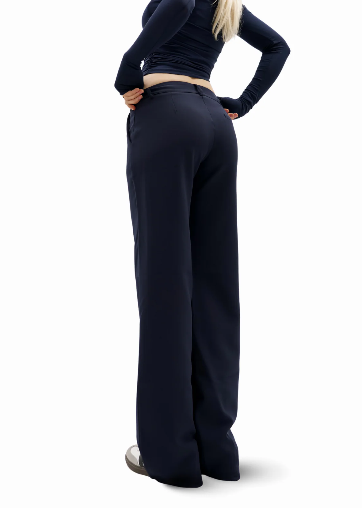 Low/mid waist pants casual night blue (regular) - Image 9