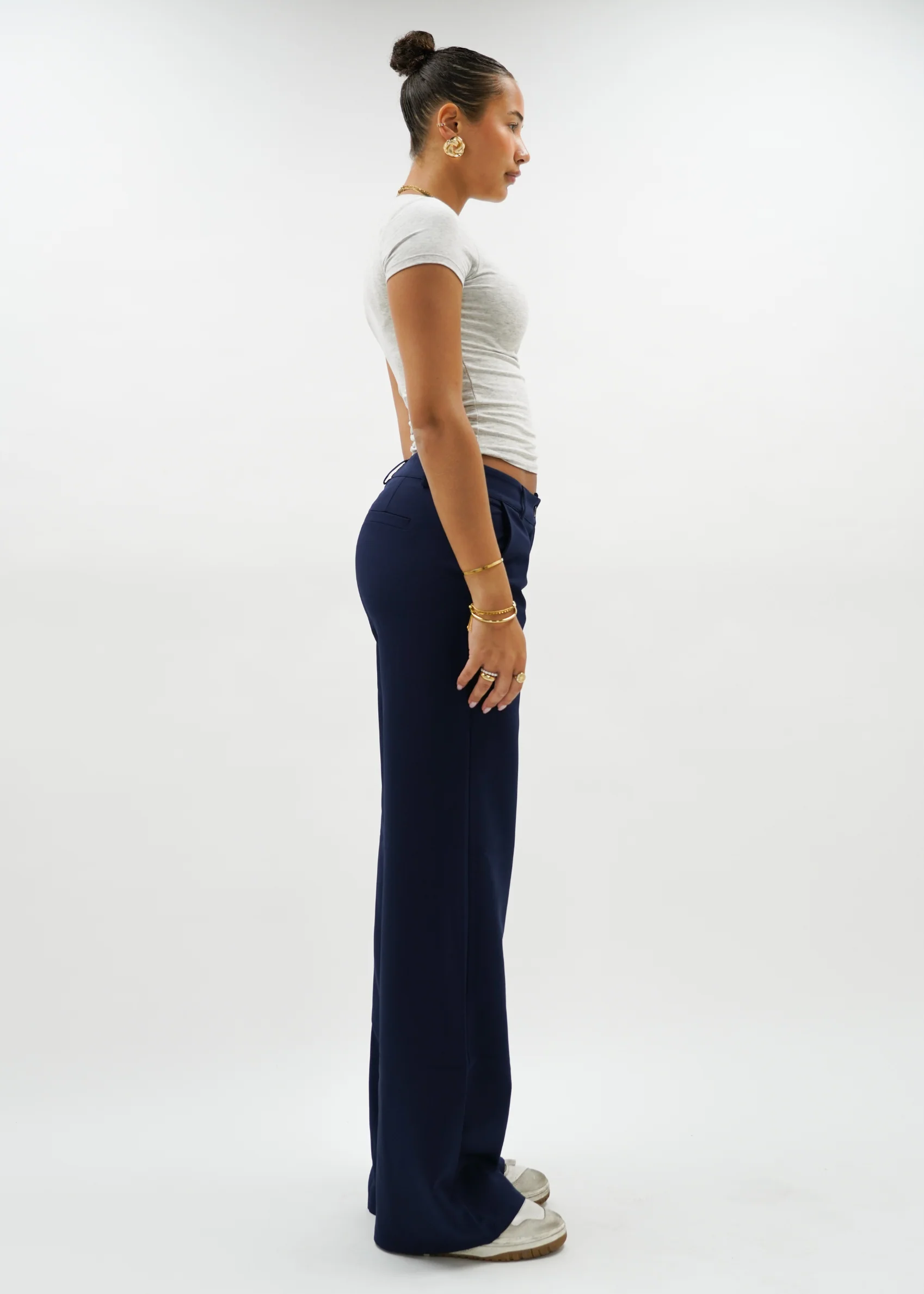 Low/mid waist pants casual night blue (tall) - Image 5