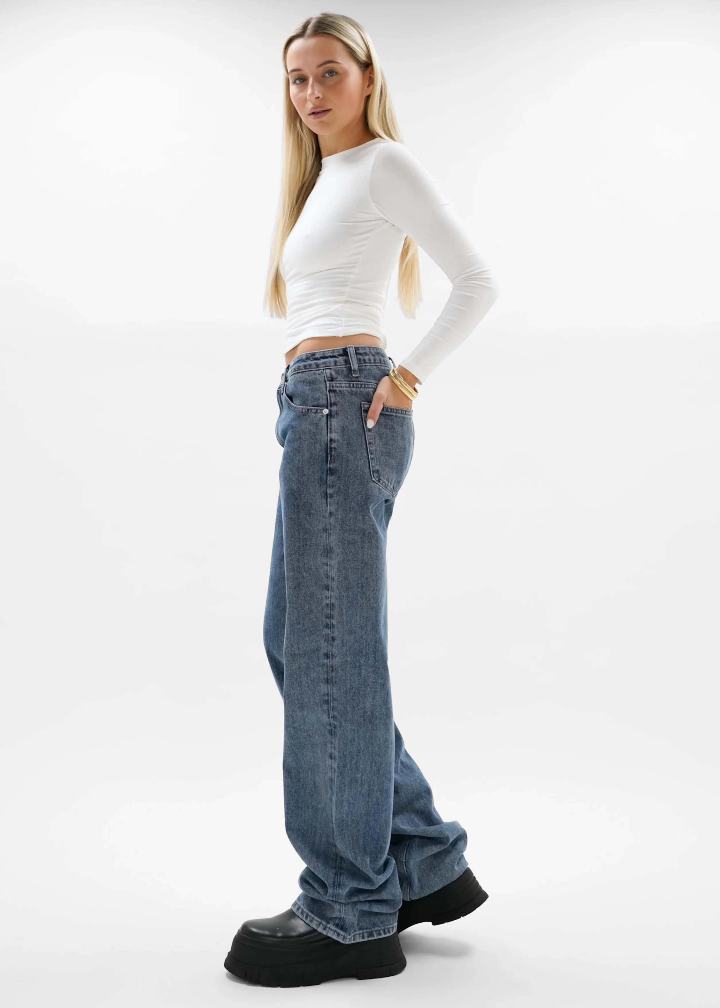 Low waist jeans dark blue (tall) - Image 15