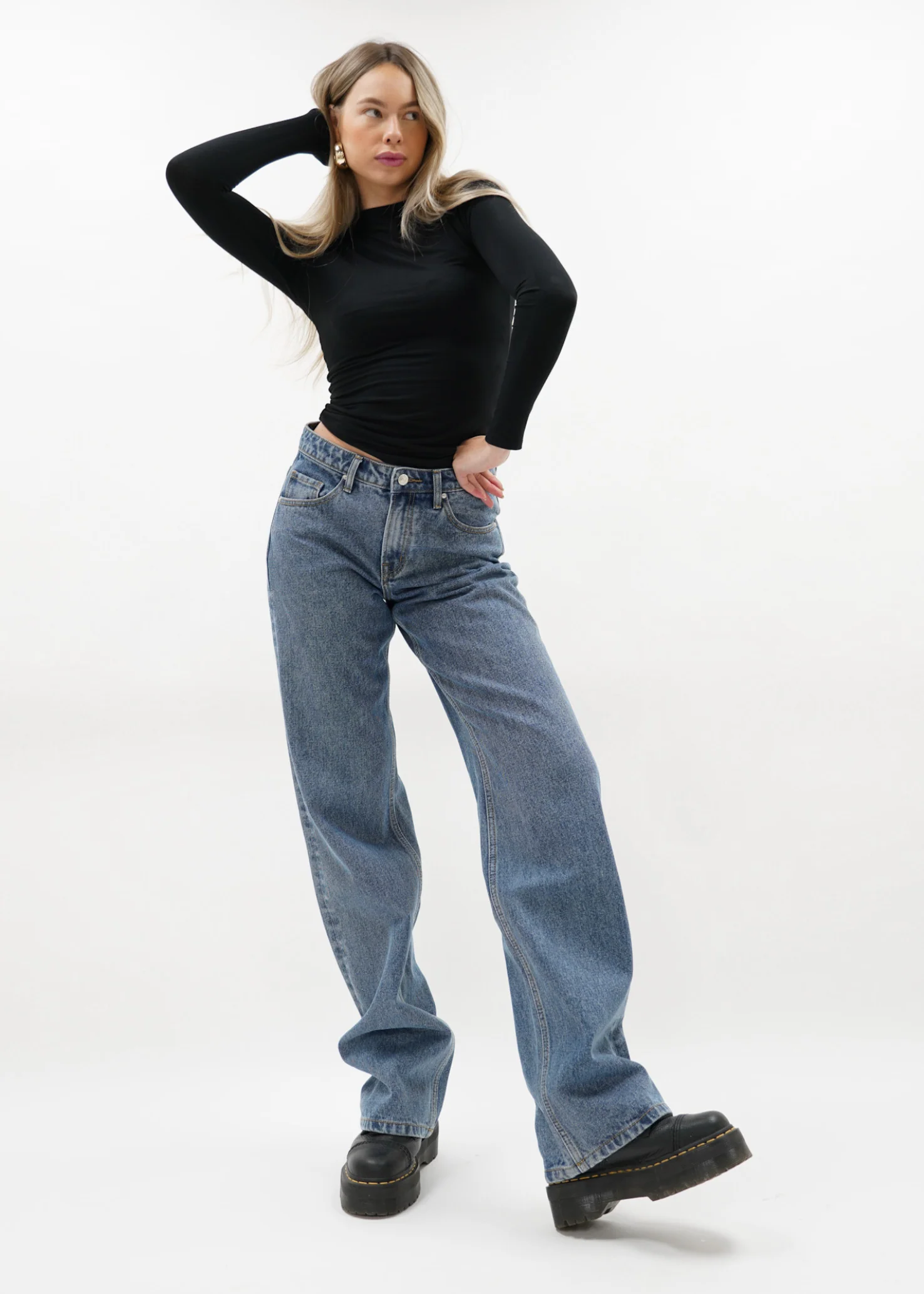 Low waist jeans dark blue (tall) - Image 6