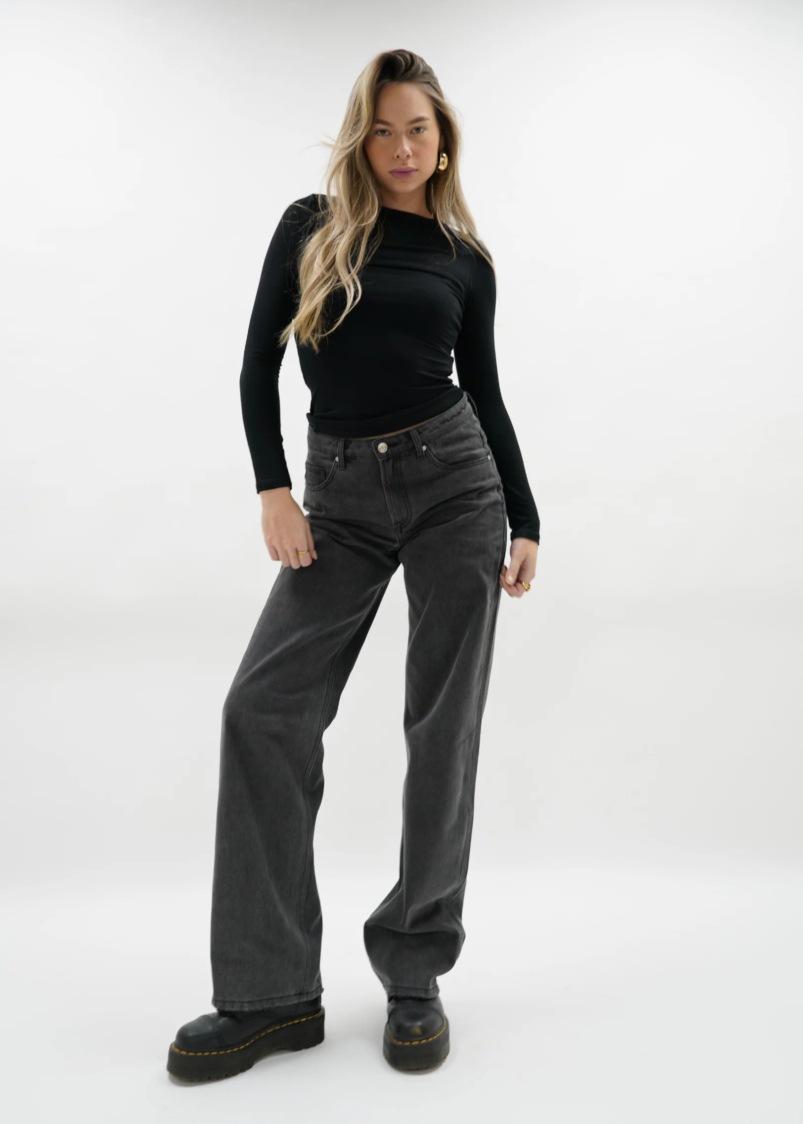 Low waist jeans dark grey (tall) - Image 16