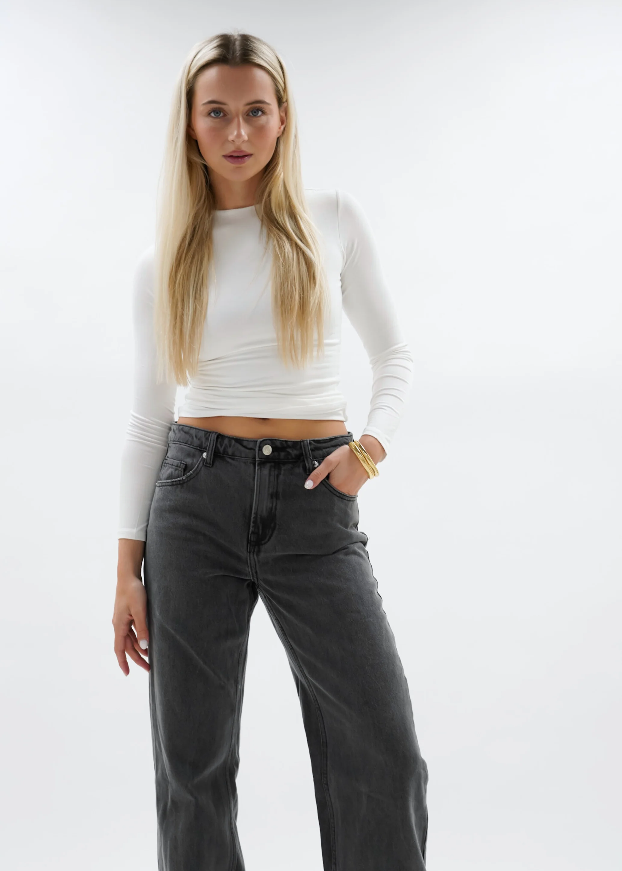 Low waist jeans dark grey (tall) - Image 20