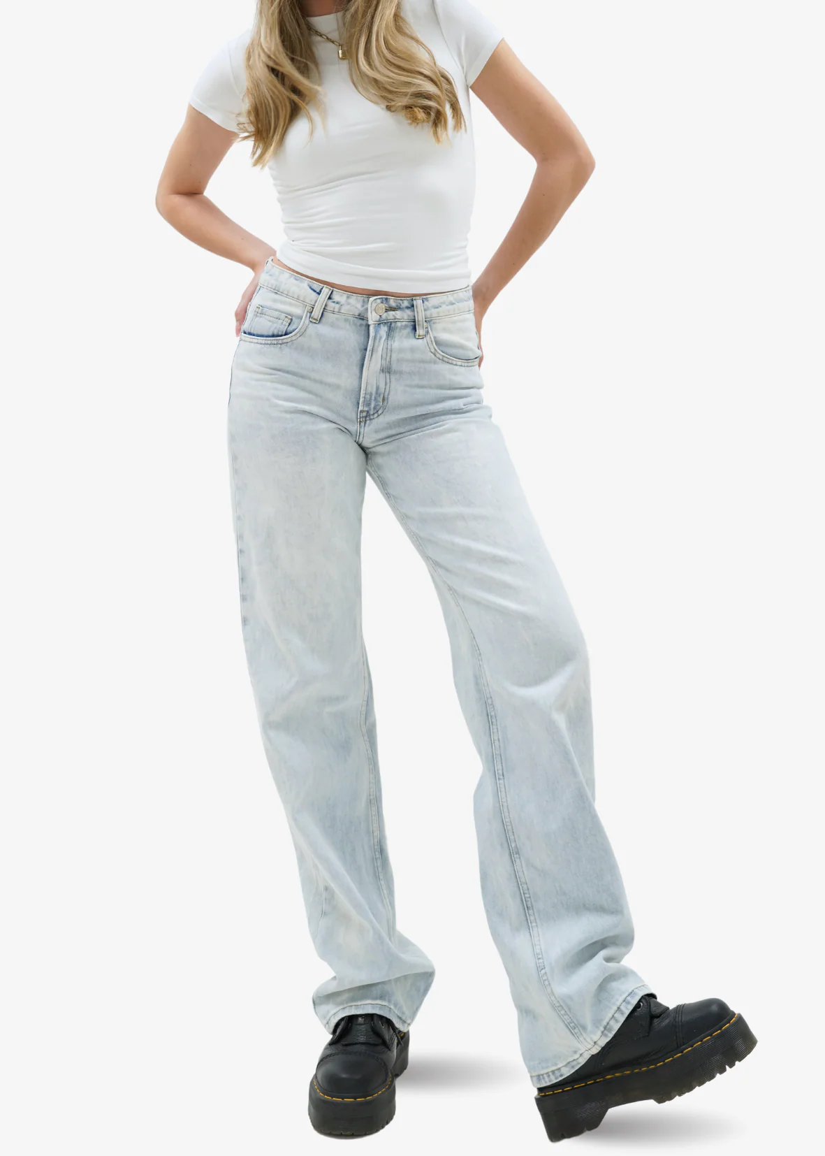 Low waist jeans light washed blue (tall) - Image 8