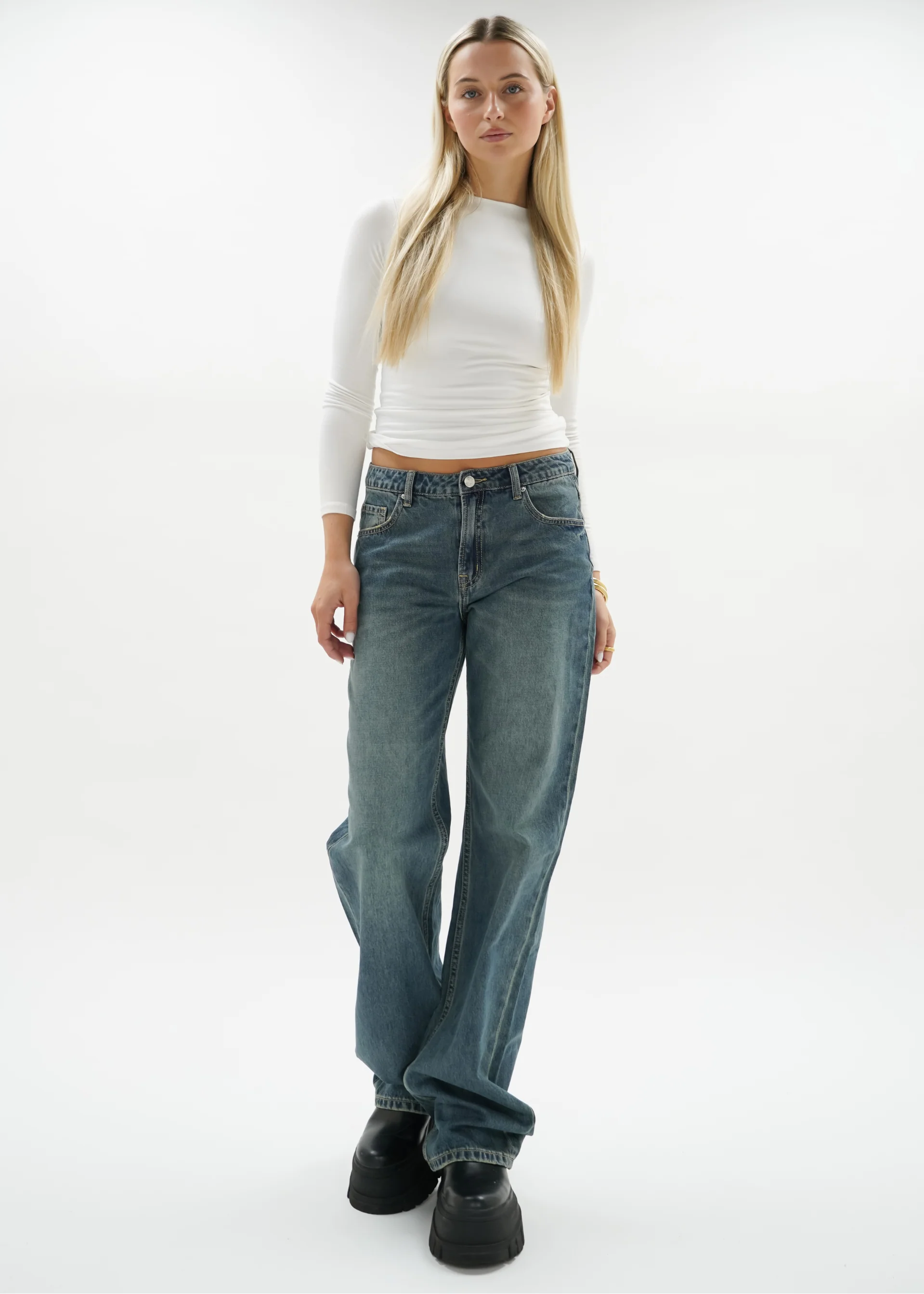 Low waist jeans vintage blue (tall) - Image 8