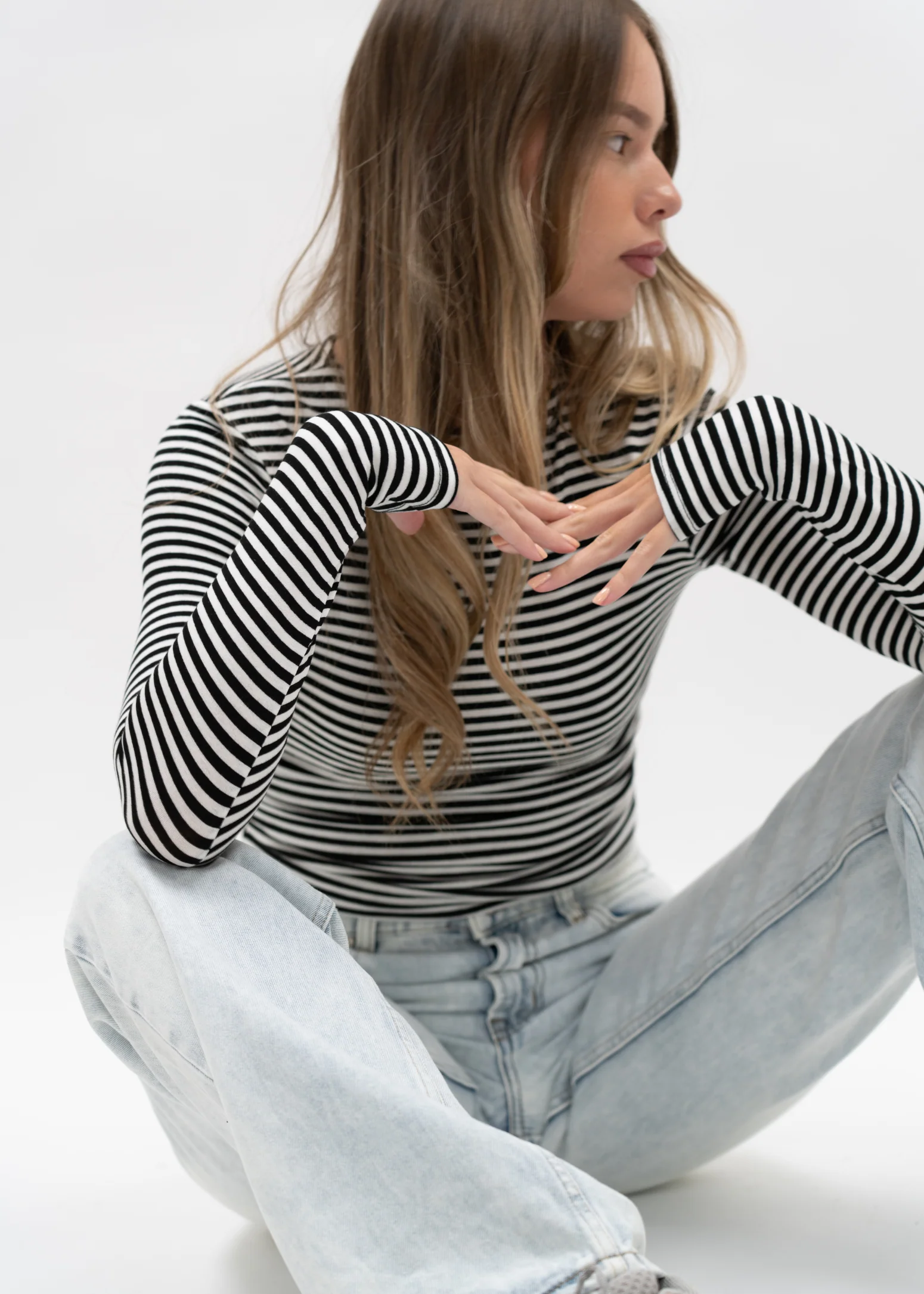 Long sleeve top striped (tall) - Image 15