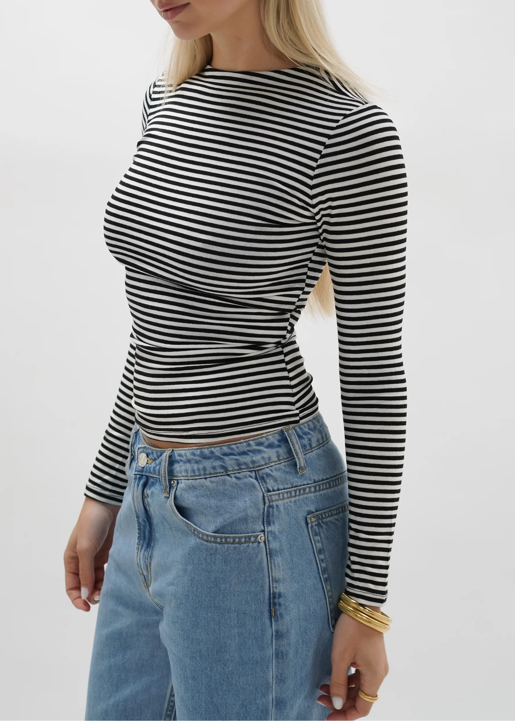 Long sleeve top striped (tall) - Image 5