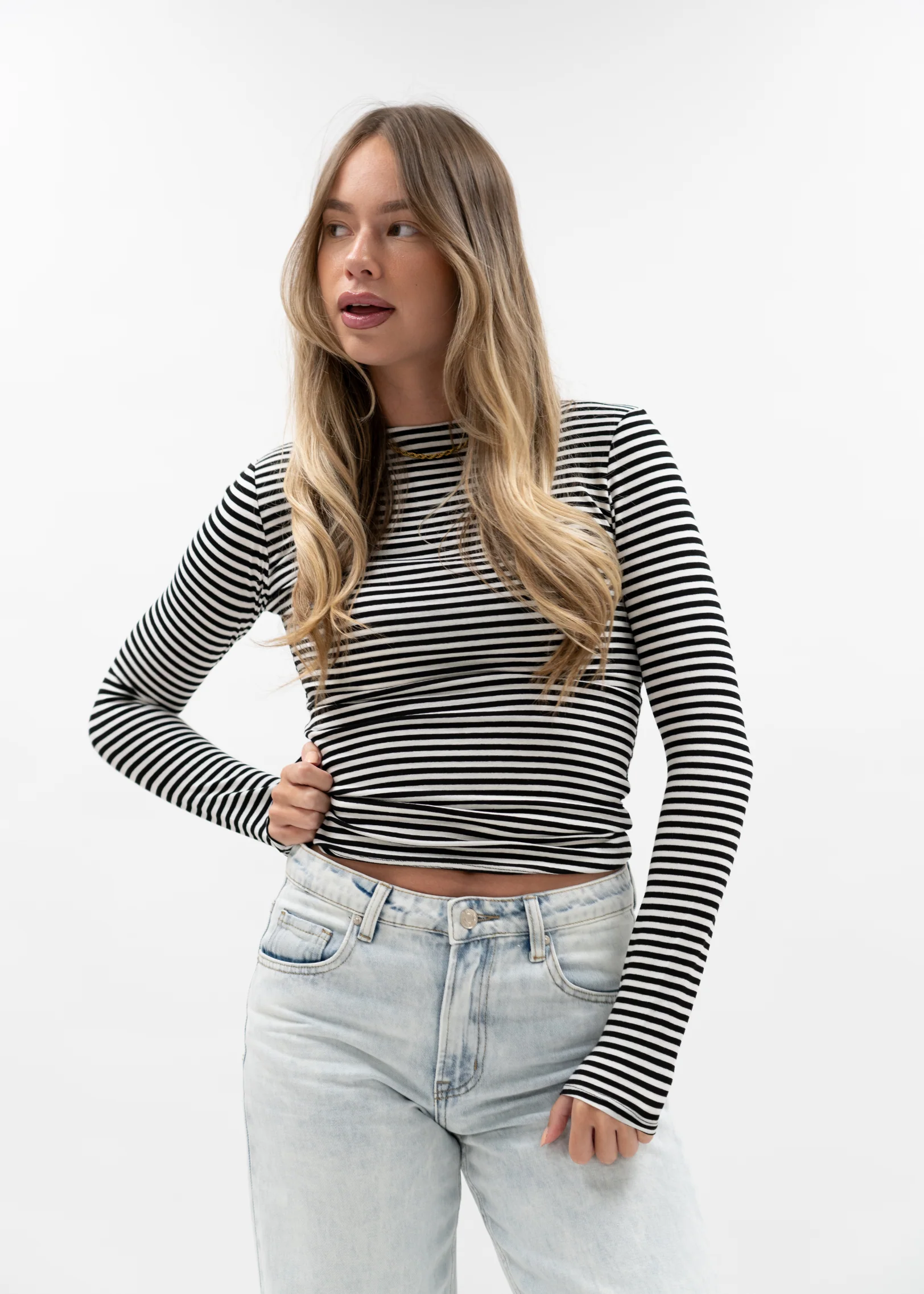 Long sleeve top striped (tall) - Image 7