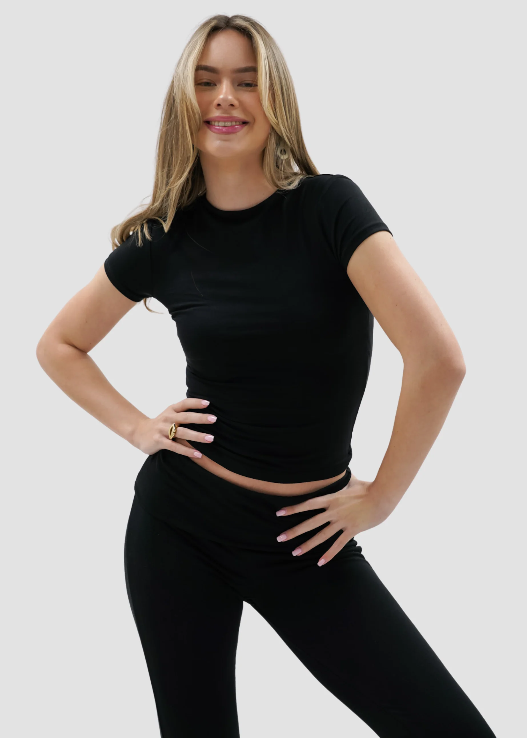 Short sleeve top long black (tall) - Image 10