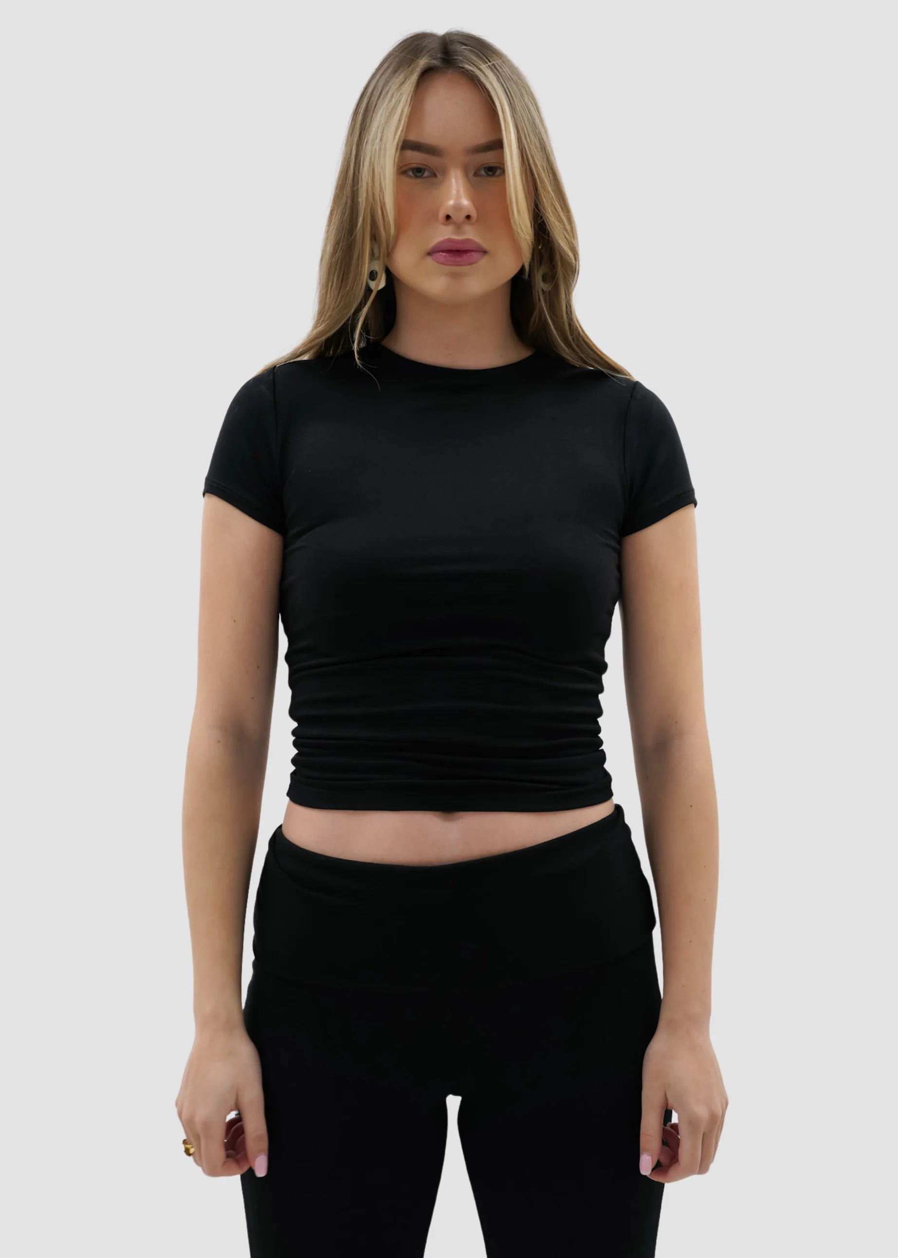 Short sleeve top long black (tall) - Image 12