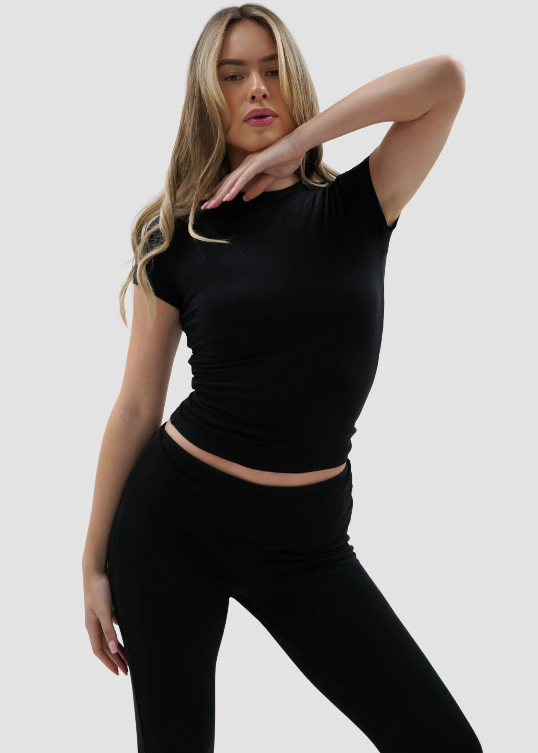 Short sleeve top long black (tall) - Image 13