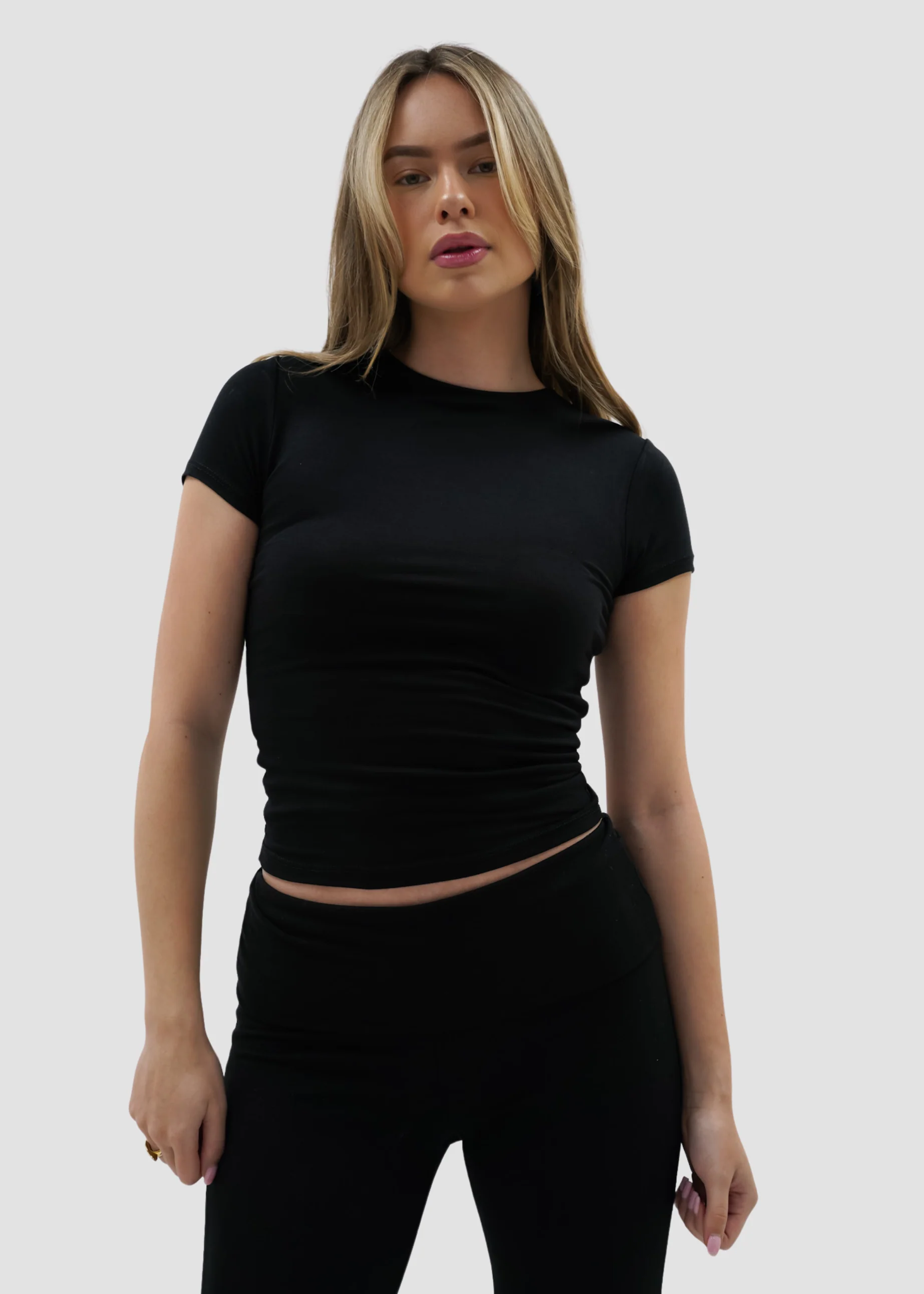 Short sleeve top long black (tall) - Image 17