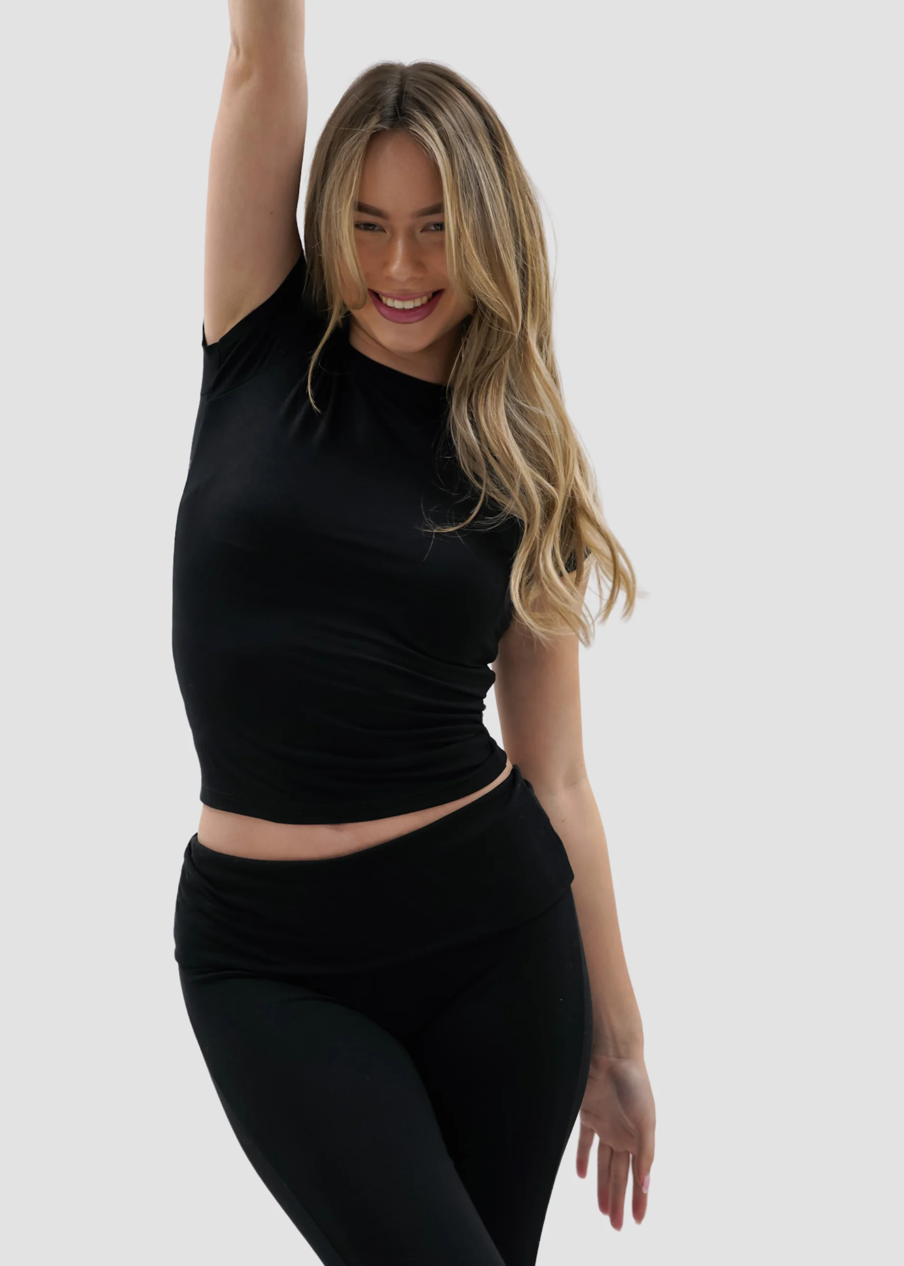 Short sleeve top long black (tall) - Image 7