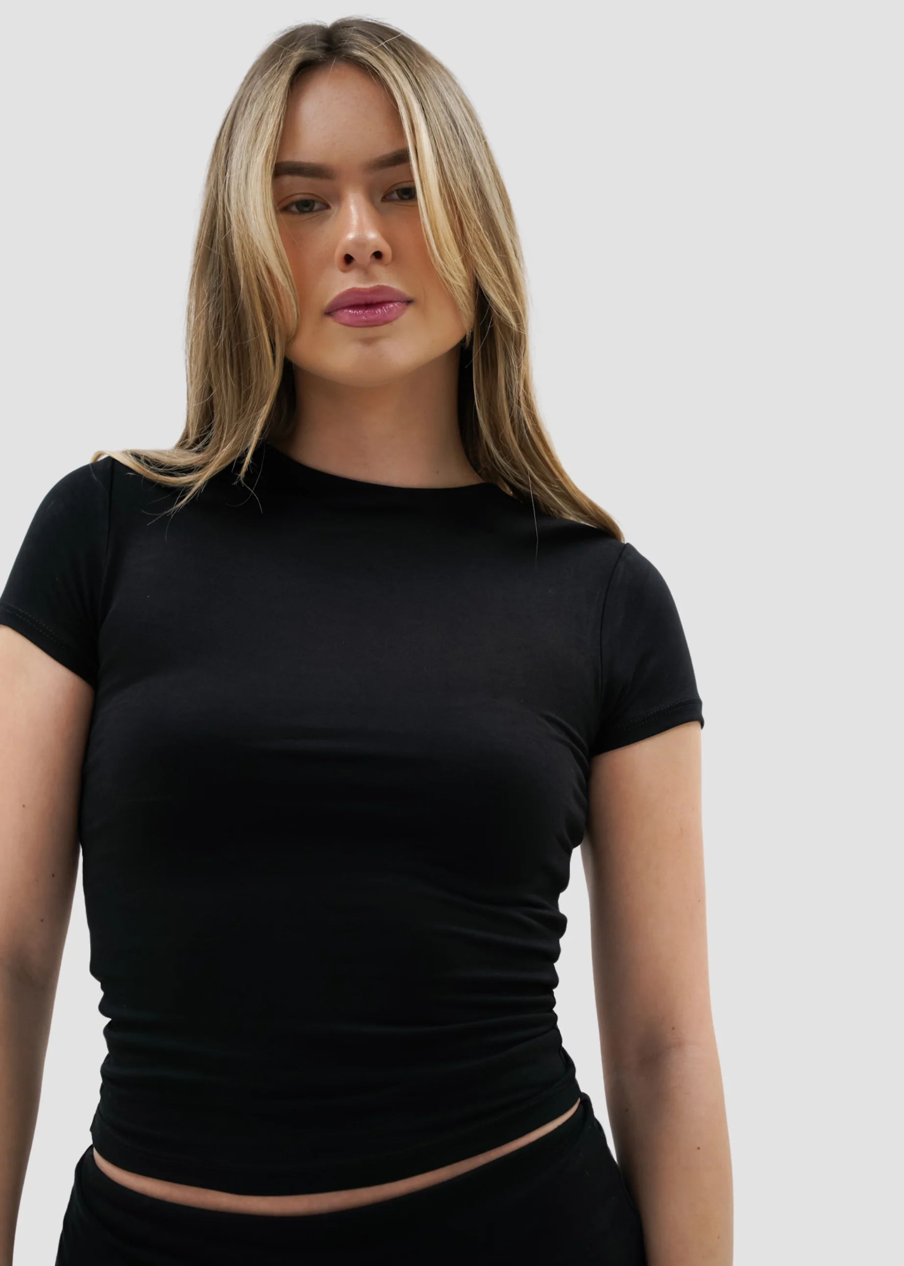 Short sleeve top long black (tall) - Image 8