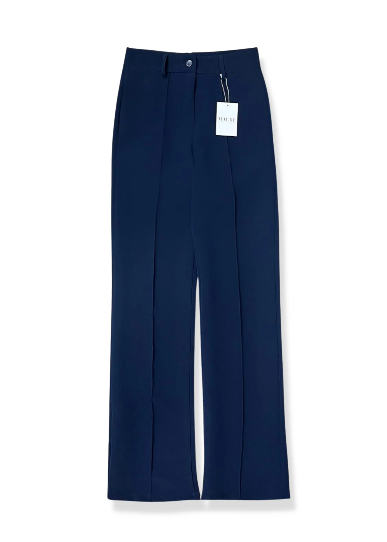 Straight leg pants met pressfold night blue (tall) - Image 15
