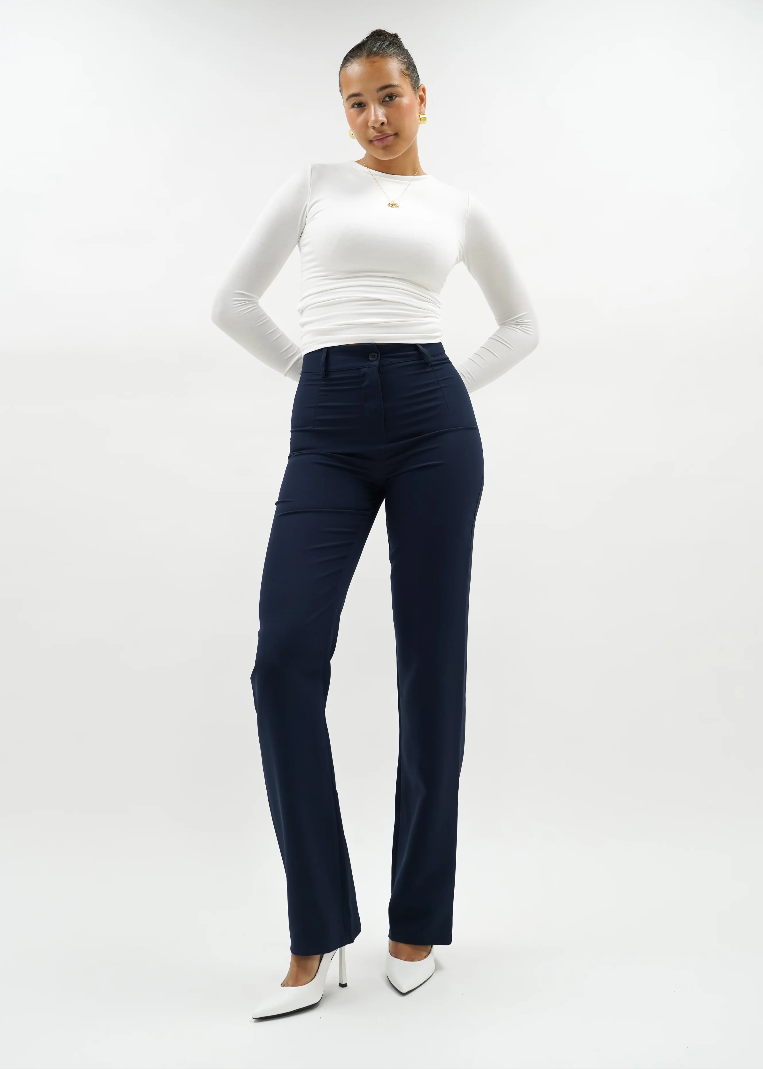 Straight leg pants classic night blue (tall) - Image 8