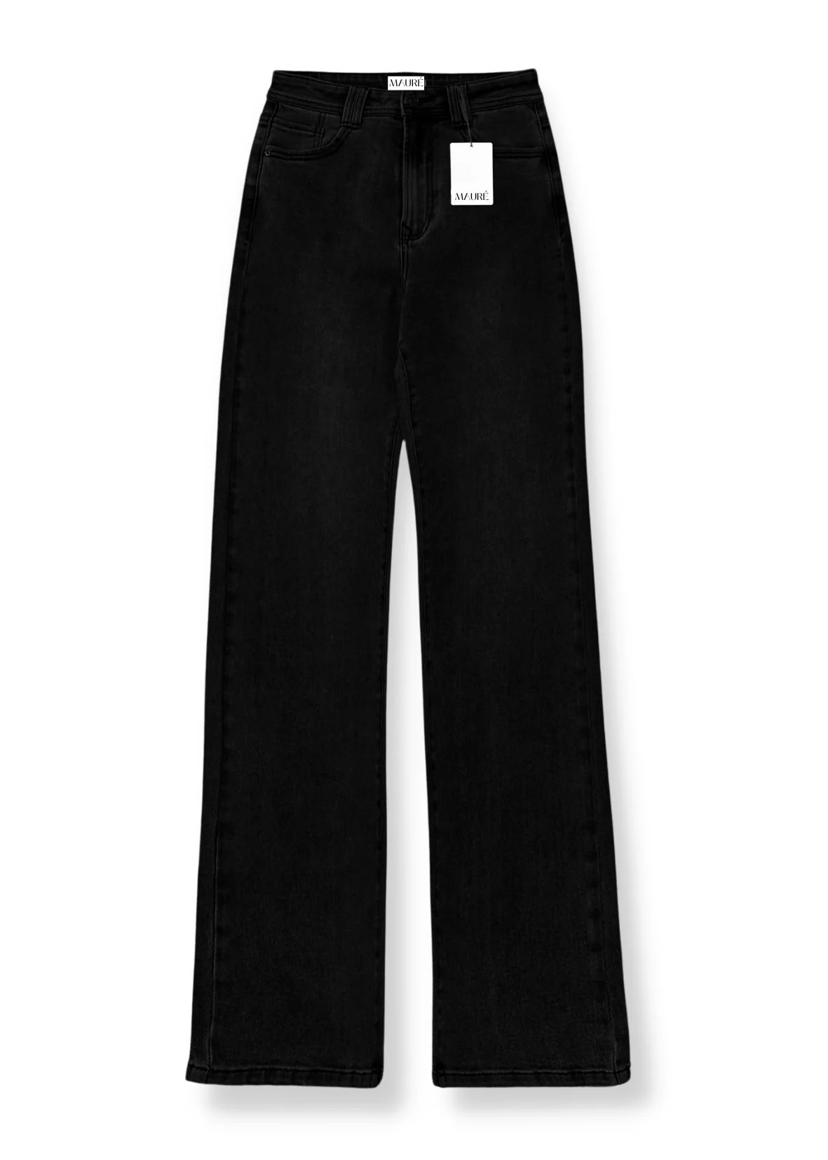 Stretch high waist straight leg jeans black (tall) - Image 7