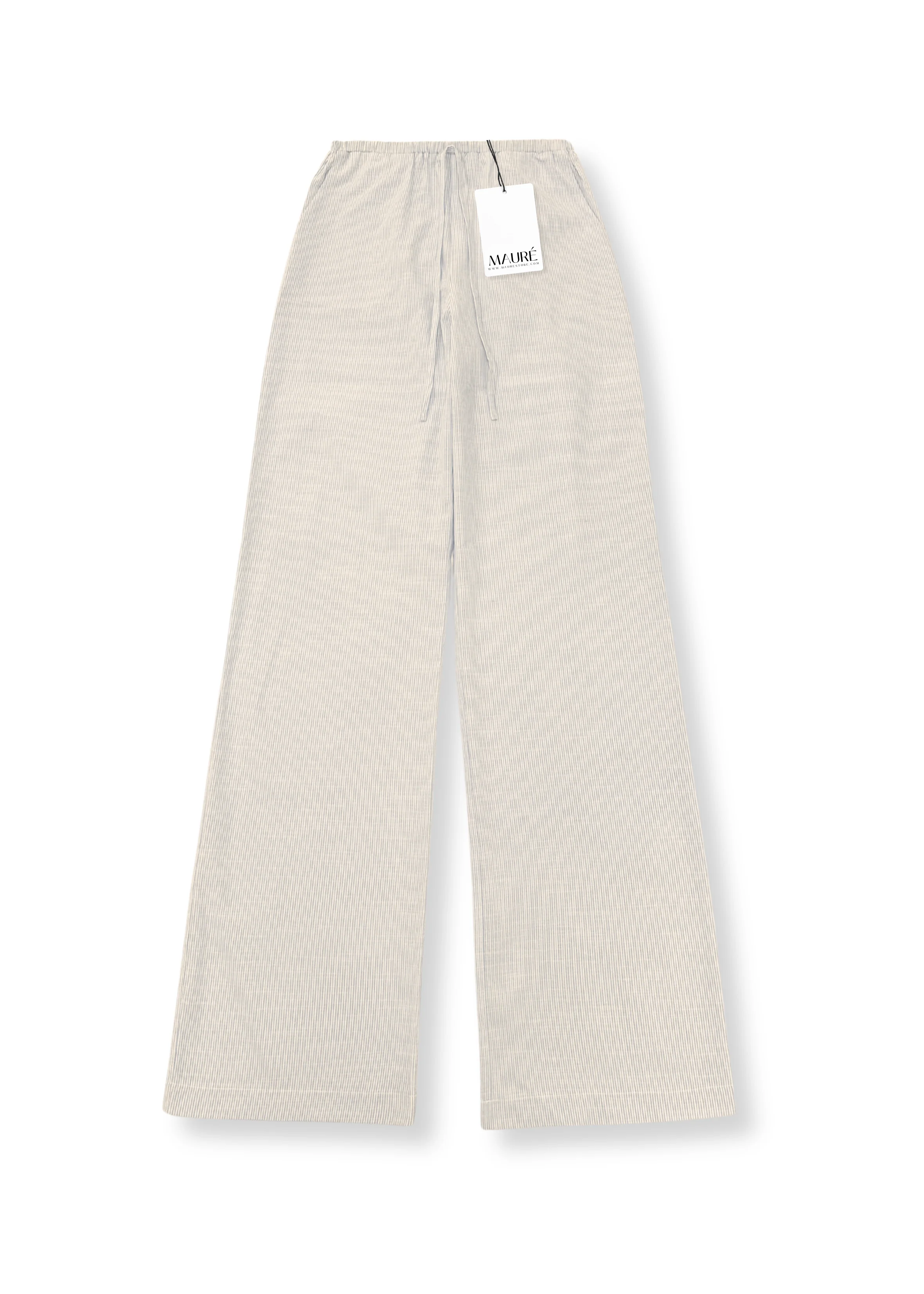 Striped pants (tall) crème - Image 16